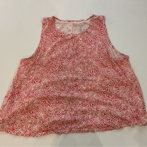 GAP Red and White Star Speckled Sleeveless Tank